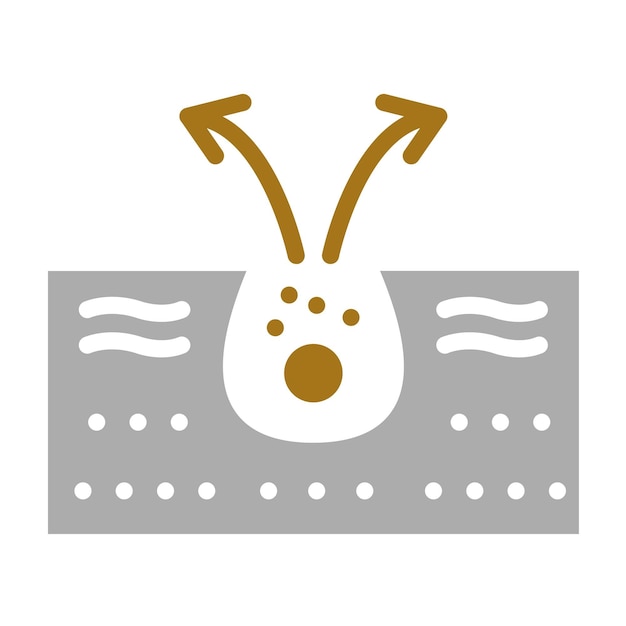 Estilo de icono de diseño vectorial poroso