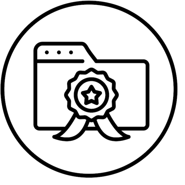 Estilo de icono de diseño vectorial premium