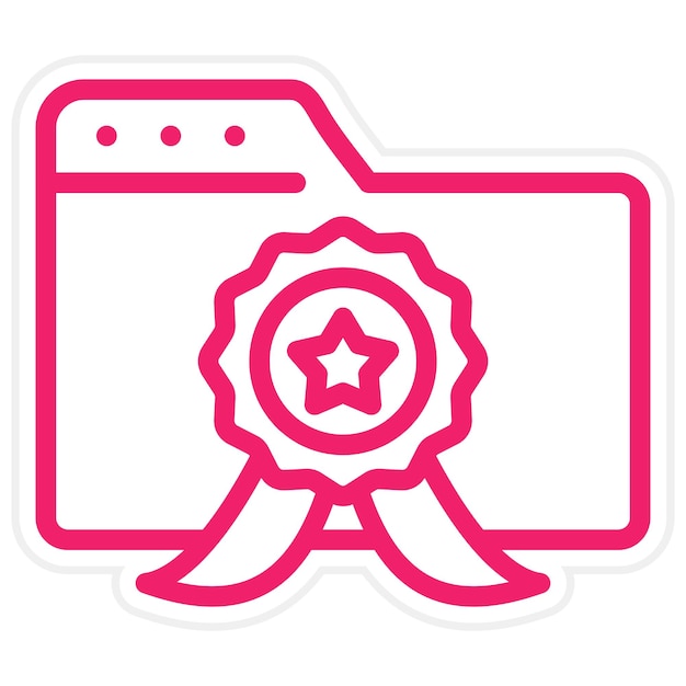 Estilo de icono de diseño vectorial premium
