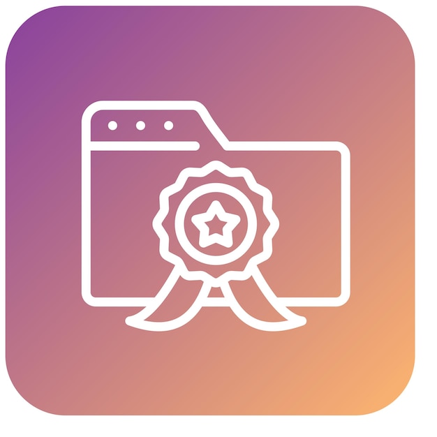 Estilo de icono de diseño vectorial premium
