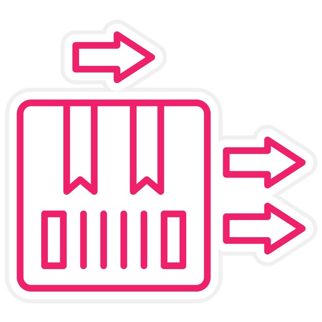 Estilo del icono de diseño vectorial primero