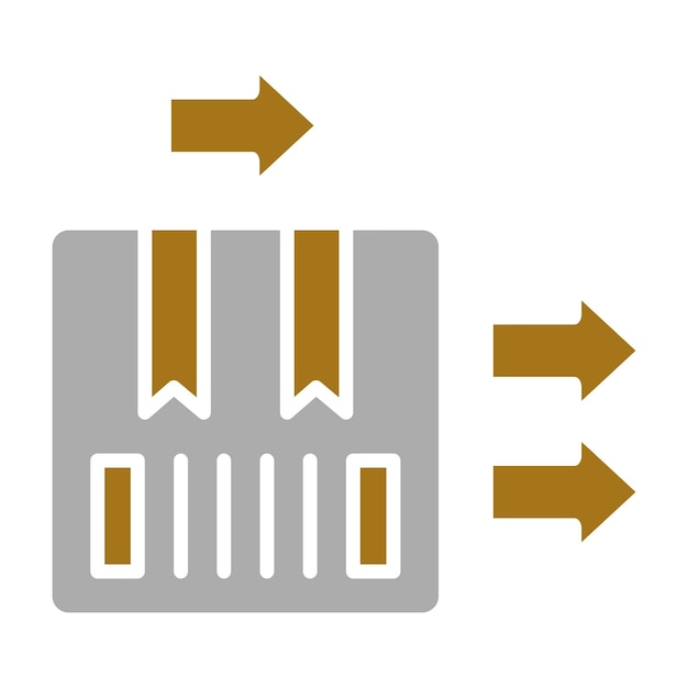 Estilo del icono de diseño vectorial primero