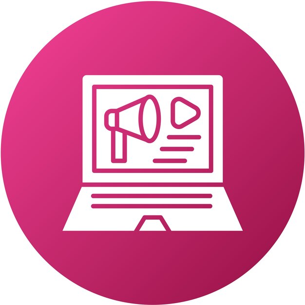 Estilo de icono de diseño vectorial de publicidad