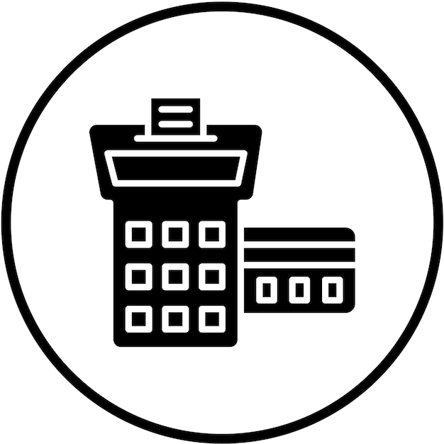 Estilo de icono de diseño vectorial de punto de venta