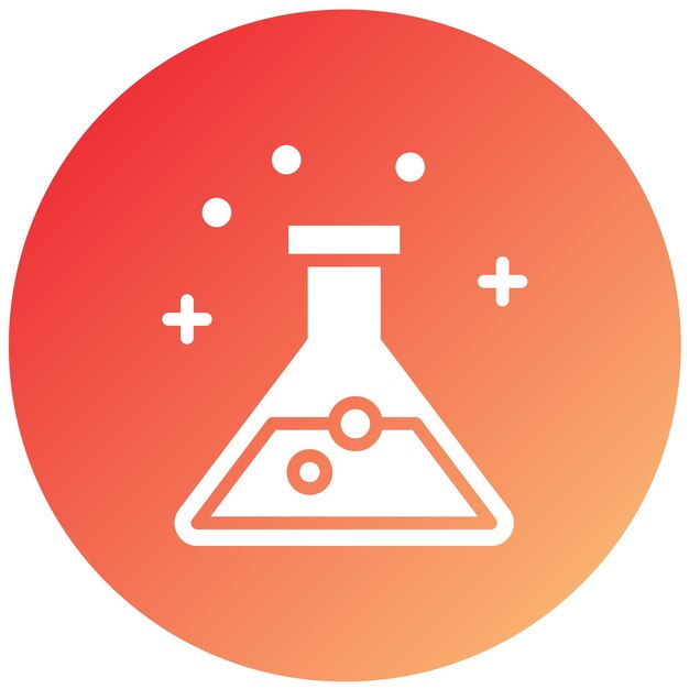 Estilo de icono de diseño vectorial de química
