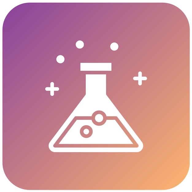 Estilo de icono de diseño vectorial de química