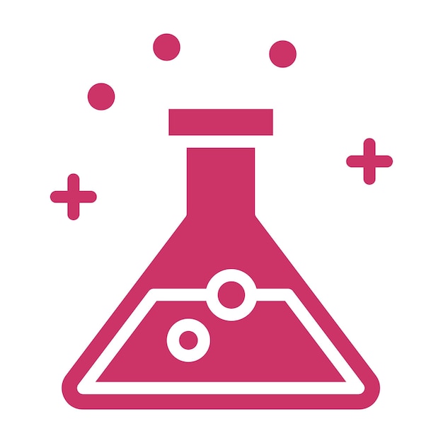 Estilo de icono de diseño vectorial de química