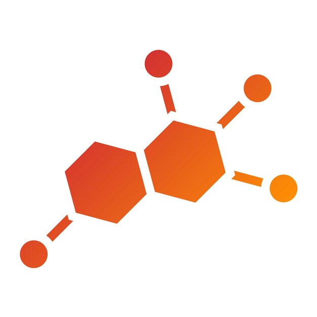 Estilo de icono de diseño vectorial de química