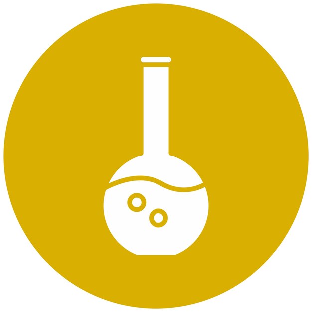 Estilo de icono de diseño vectorial de química