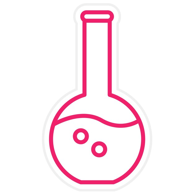 Estilo de icono de diseño vectorial de química