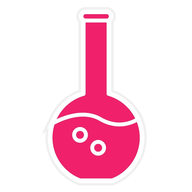 Estilo de icono de diseño vectorial de química