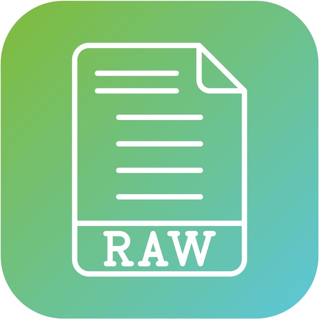 Estilo de icono de diseño vectorial RAW