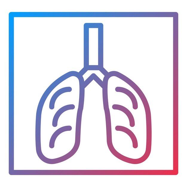 Estilo del icono de diseño vectorial de rayos X