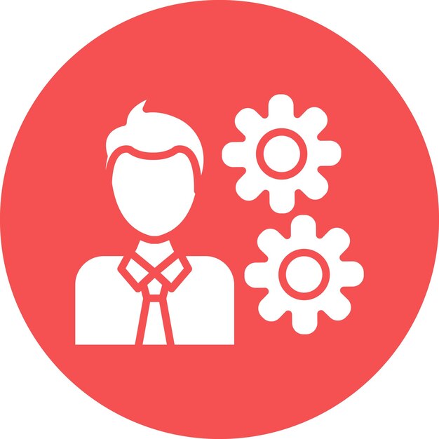 Estilo del icono de diseño vectorial de recursos humanos