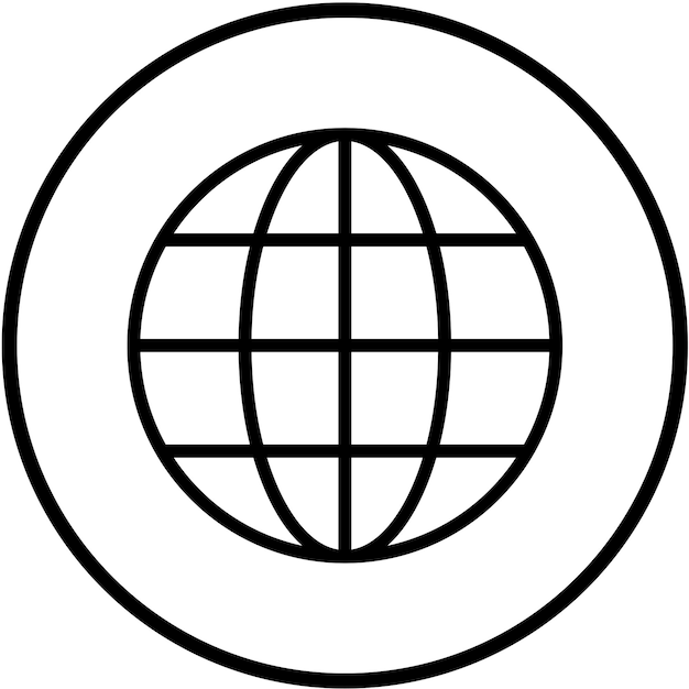 Estilo de icono de diseño vectorial de la red