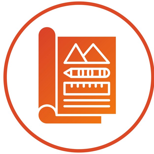 Estilo de icono de diseño vectorial de la revista