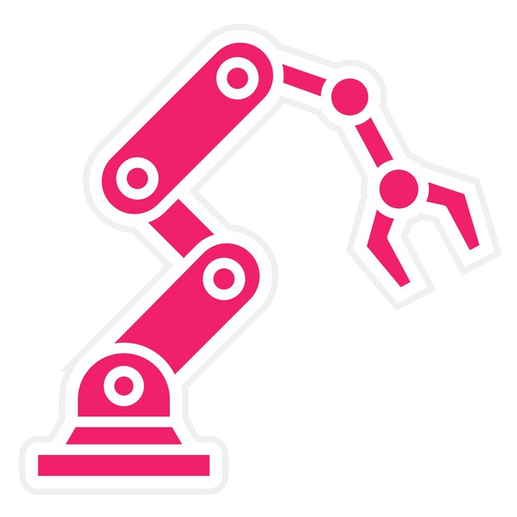 Vector estilo de icono de diseño vectorial de robótica