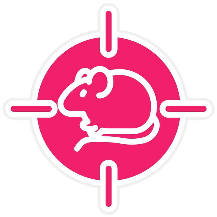 Vector estilo del icono de diseño vectorial de rodenticida