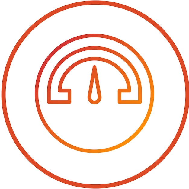 Estilo del icono de diseño vectorial de RPM