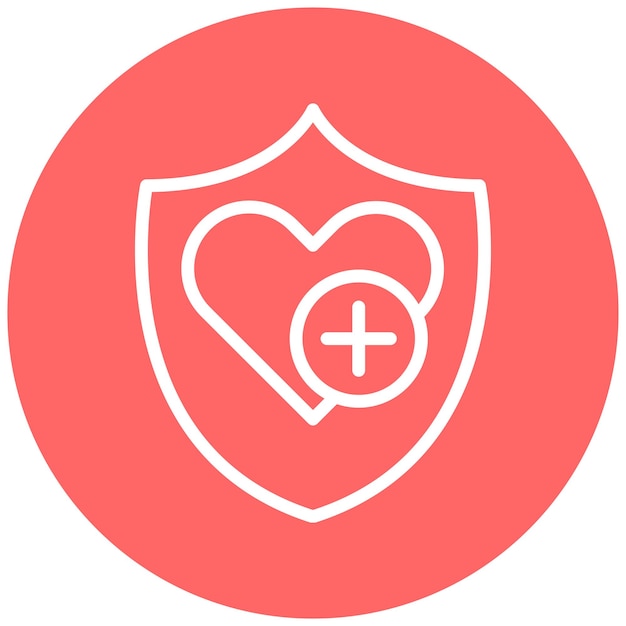 Estilo de icono de diseño vectorial de salud y seguridad