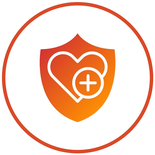Estilo de icono de diseño vectorial de salud y seguridad
