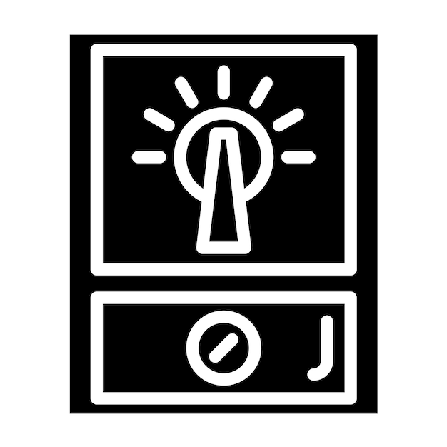 Estilo de icono de diseño vectorial SCADA