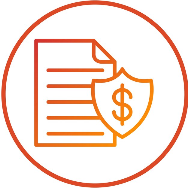 Estilo de icono de diseño vectorial seguro para impuestos