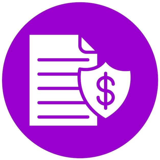Estilo de icono de diseño vectorial seguro para impuestos