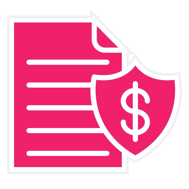 Estilo de icono de diseño vectorial seguro para impuestos