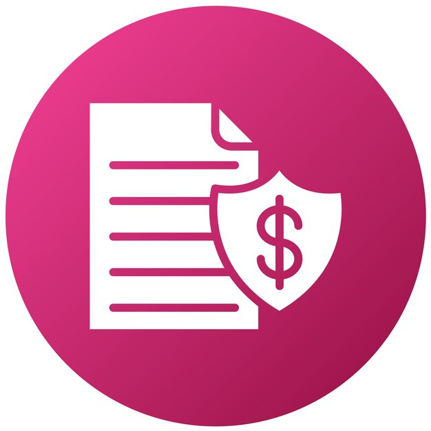 Estilo de icono de diseño vectorial seguro para impuestos