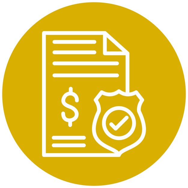 Estilo del icono de diseño vectorial de seguros
