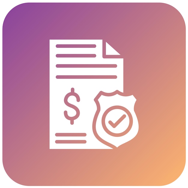 Estilo del icono de diseño vectorial de seguros