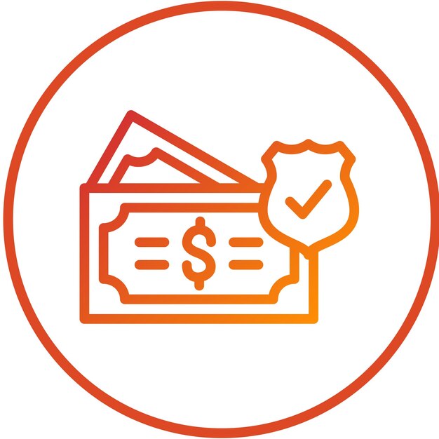 Estilo del icono de diseño vectorial de seguros
