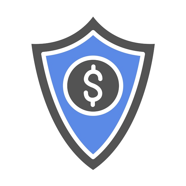 Estilo del icono de diseño vectorial de seguros