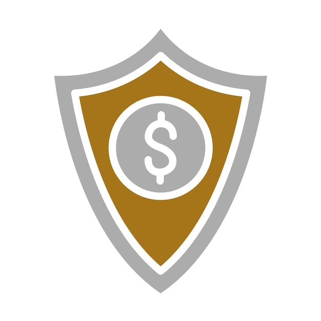 Estilo del icono de diseño vectorial de seguros