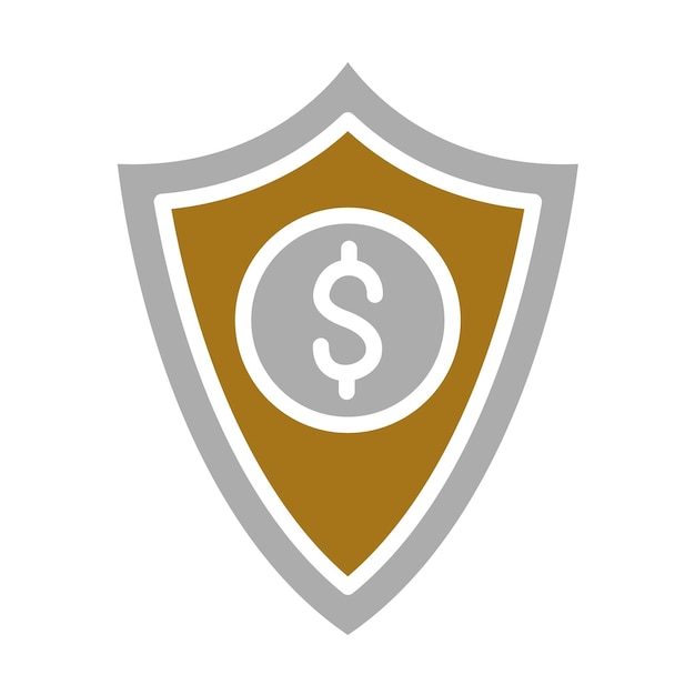 Vector estilo del icono de diseño vectorial de seguros