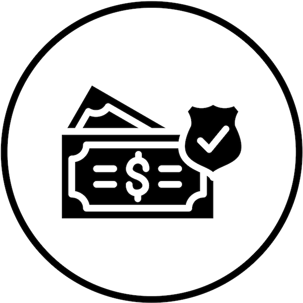 Estilo del icono de diseño vectorial de seguros