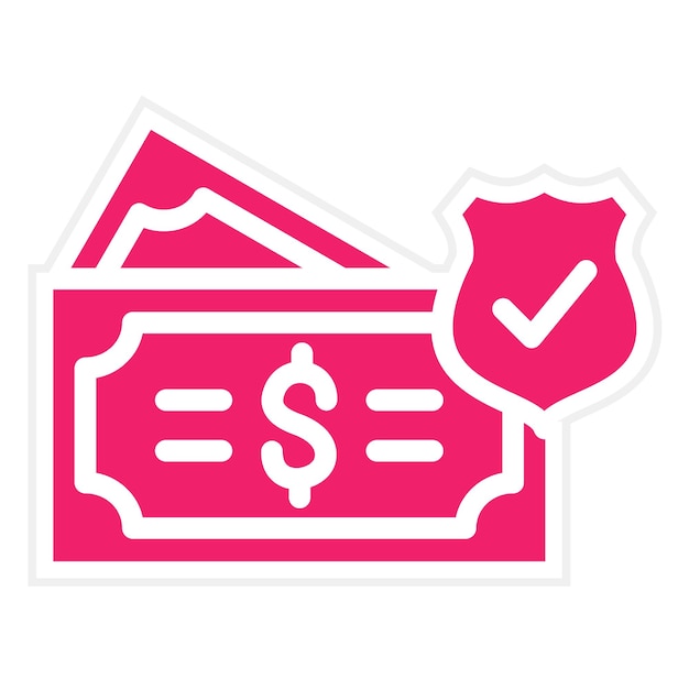 Estilo del icono de diseño vectorial de seguros