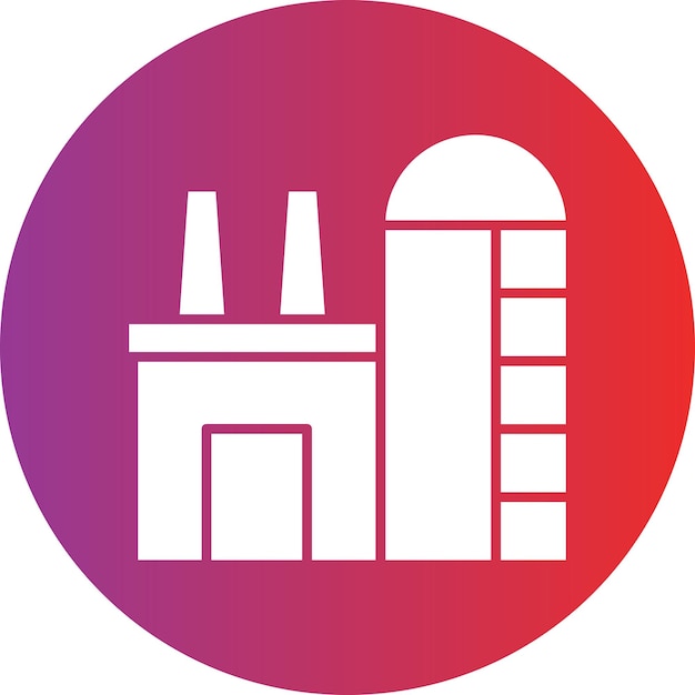 Estilo de icono de diseño vectorial de silo