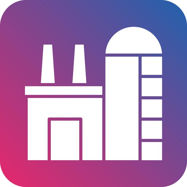 Estilo de icono de diseño vectorial de silo