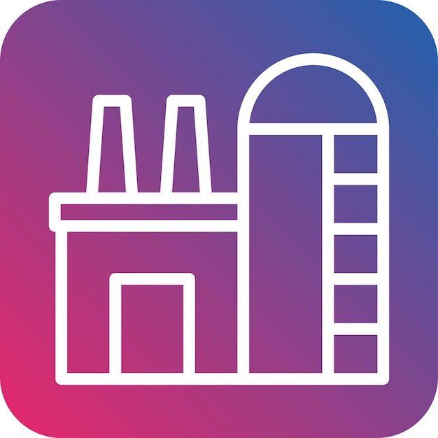 Estilo de icono de diseño vectorial de silo
