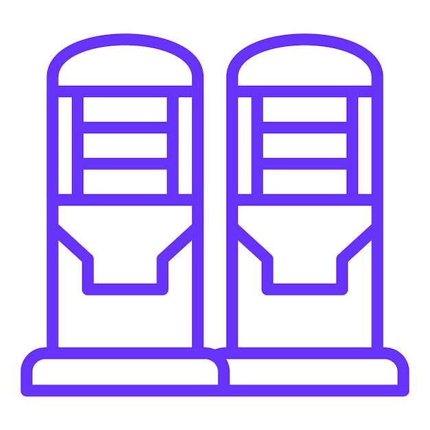 Estilo de icono de diseño vectorial de silo