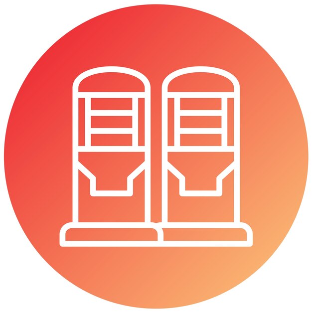 Estilo de icono de diseño vectorial de silo