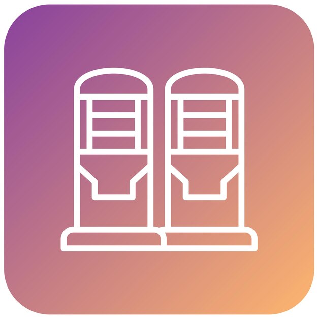 Estilo de icono de diseño vectorial de silo