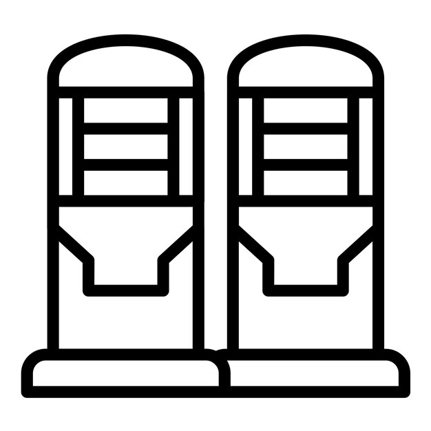 Estilo de icono de diseño vectorial de silo