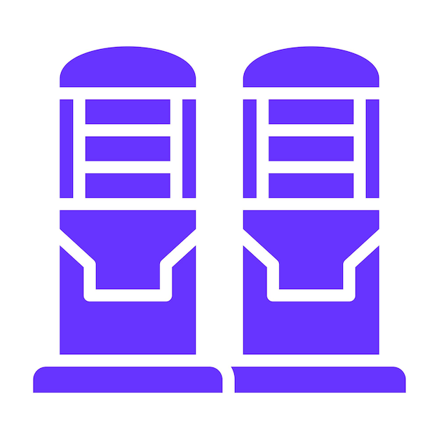 Estilo de icono de diseño vectorial de silo