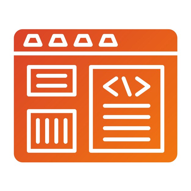 Estilo de icono de diseño vectorial del sitio web