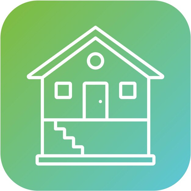 Estilo de icono de diseño vectorial del sótano