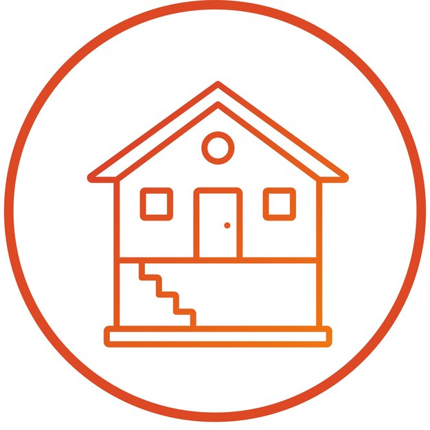 Estilo de icono de diseño vectorial del sótano