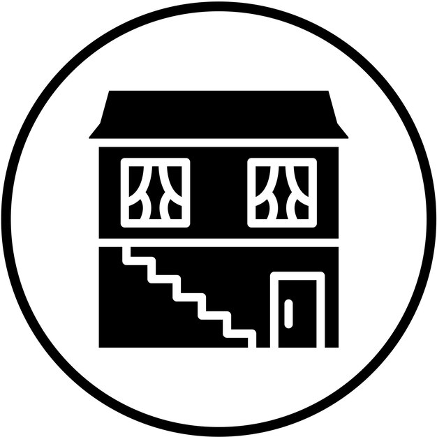 Estilo de icono de diseño vectorial del sótano